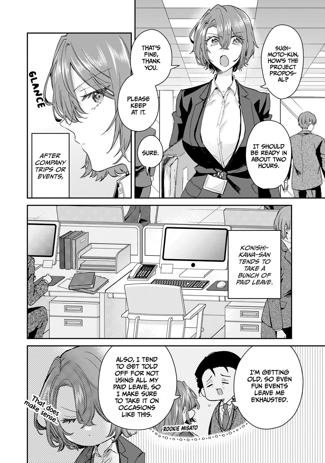 Misato-san is a Bit Cold Towards Her Boss Who Pampers chapter 27 page 2