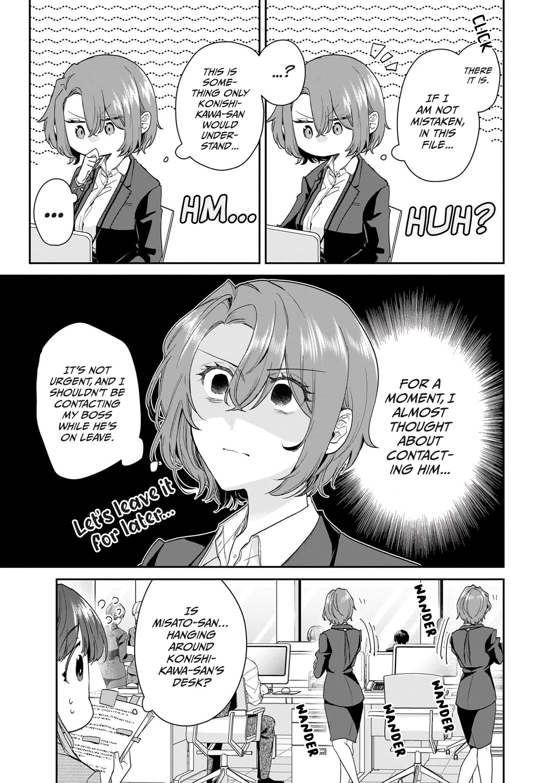 Misato-san is a Bit Cold Towards Her Boss Who Pampers chapter 27 page 5