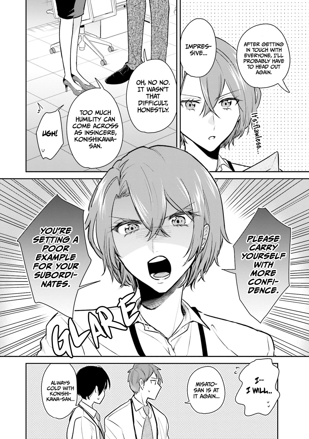 Misato-san is a Bit Cold Towards Her Boss Who Pampers chapter 3 page 4