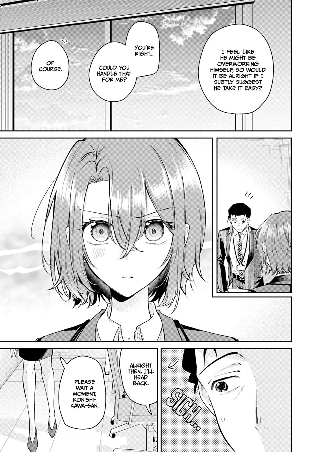 Misato-san is a Bit Cold Towards Her Boss Who Pampers chapter 37 page 15