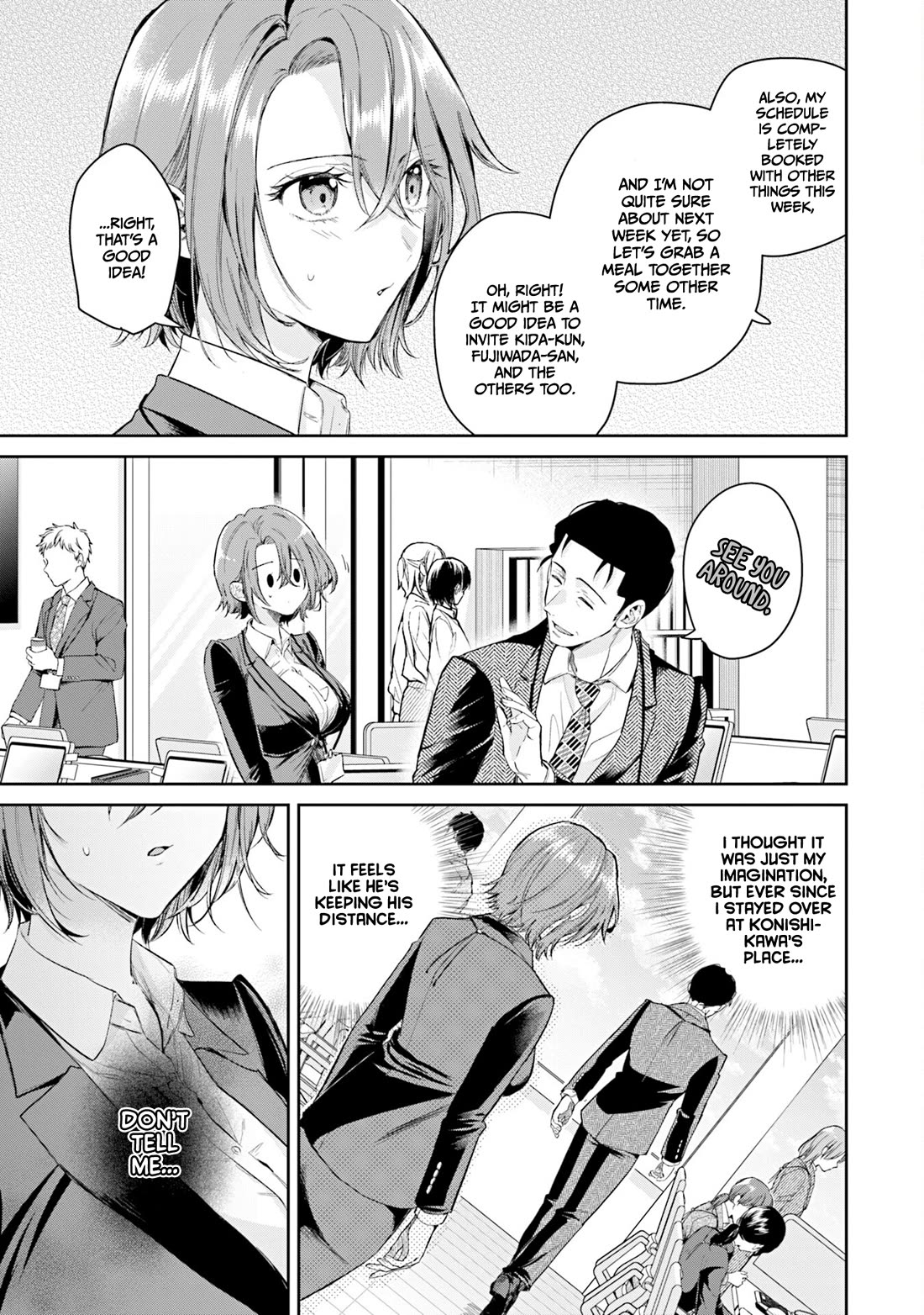 Misato-san is a Bit Cold Towards Her Boss Who Pampers chapter 37 page 3