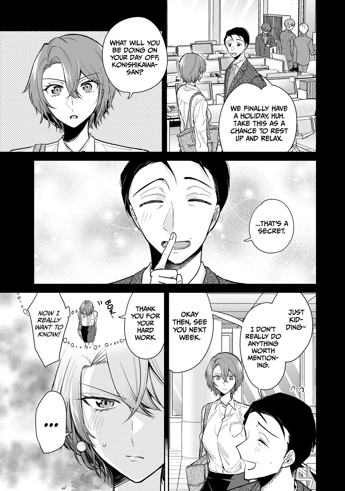 Misato-san is a Bit Cold Towards Her Boss Who Pampers chapter 4 page 3