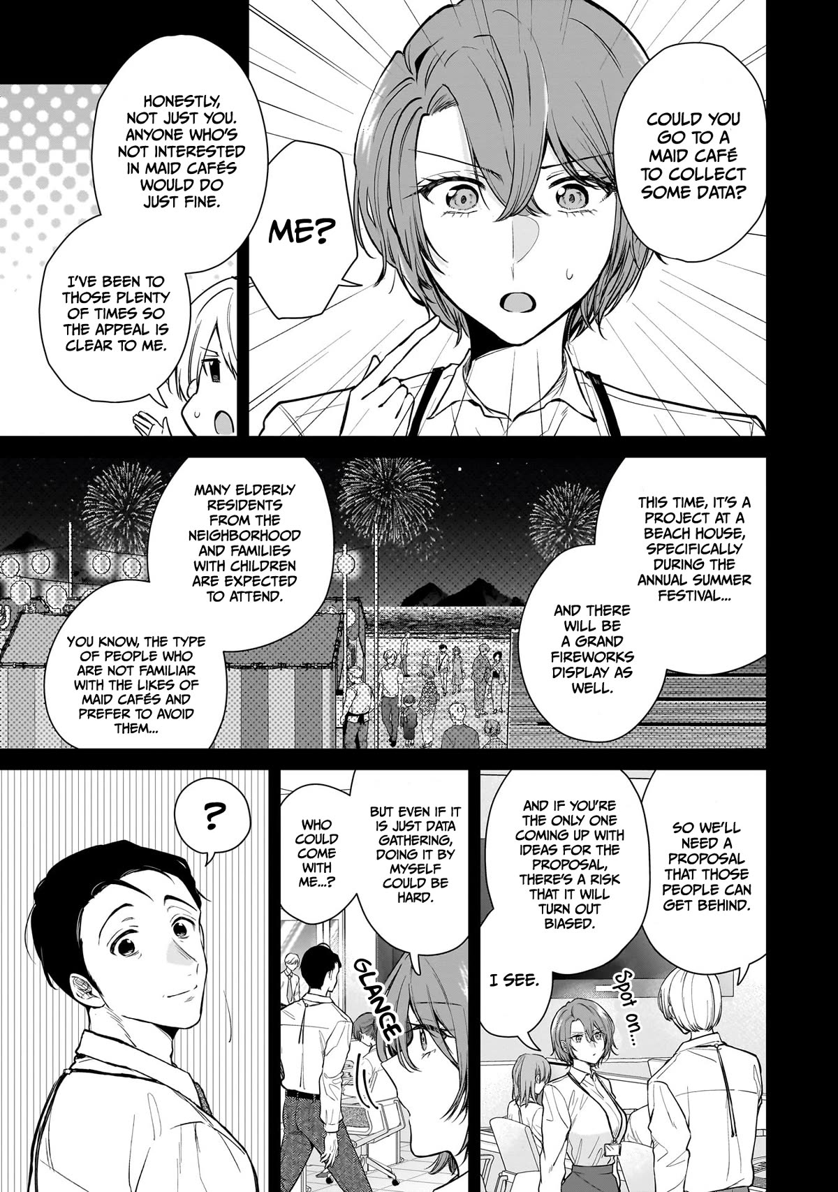 Misato-san is a Bit Cold Towards Her Boss Who Pampers chapter 5 page 6