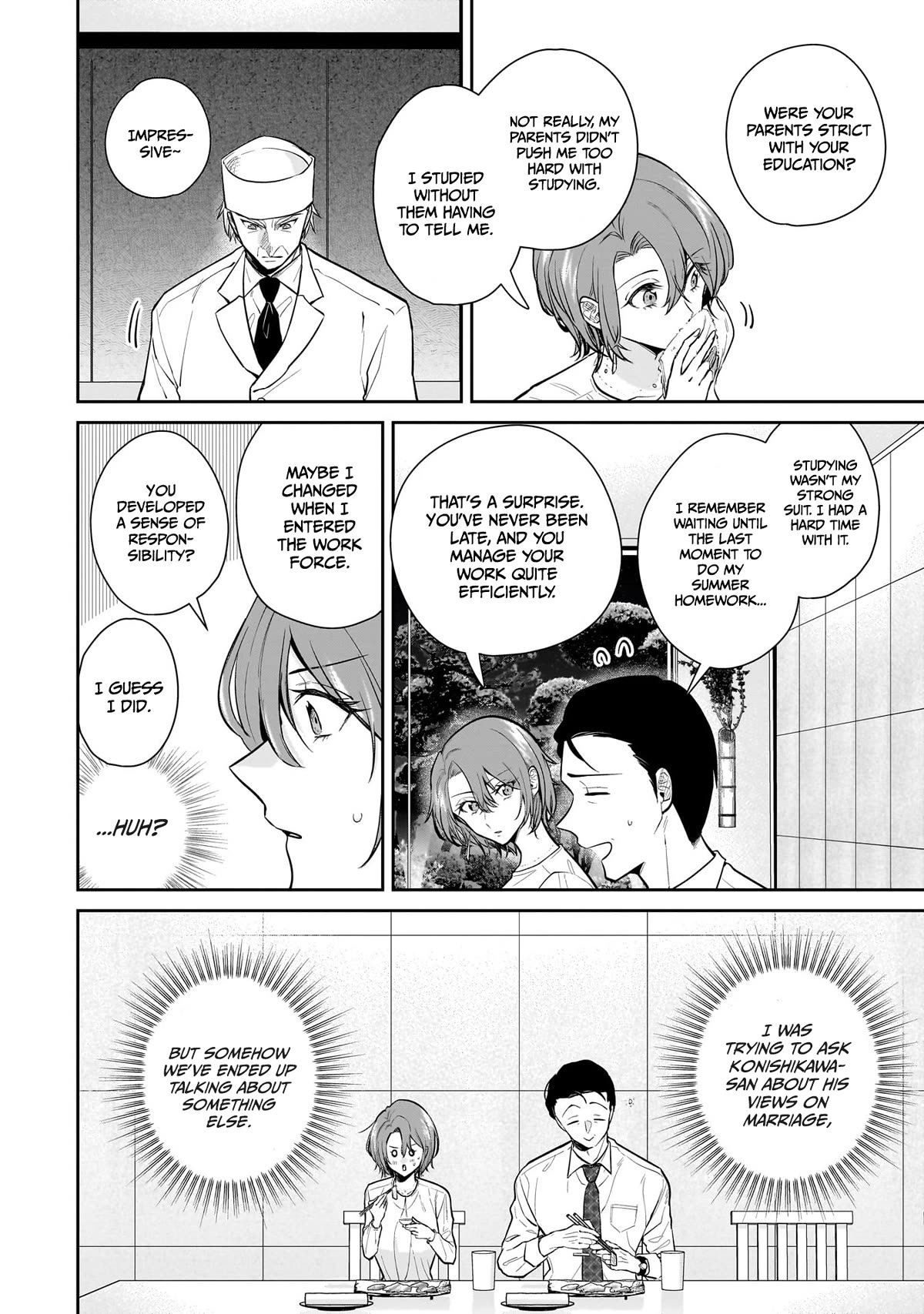 Misato-san is a Bit Cold Towards Her Boss Who Pampers chapter 7 page 8