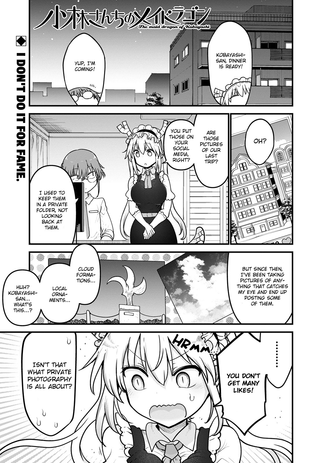 Miss Kobayashi's Dragon Maid: Ilulu Doesn't Understand Love chapter 121 page 1