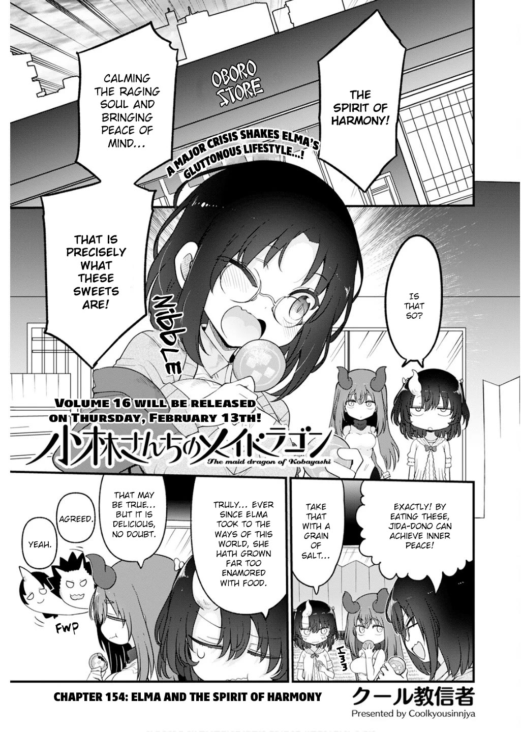Miss Kobayashi's Dragon Maid: Ilulu Doesn't Understand Love chapter 154 page 1