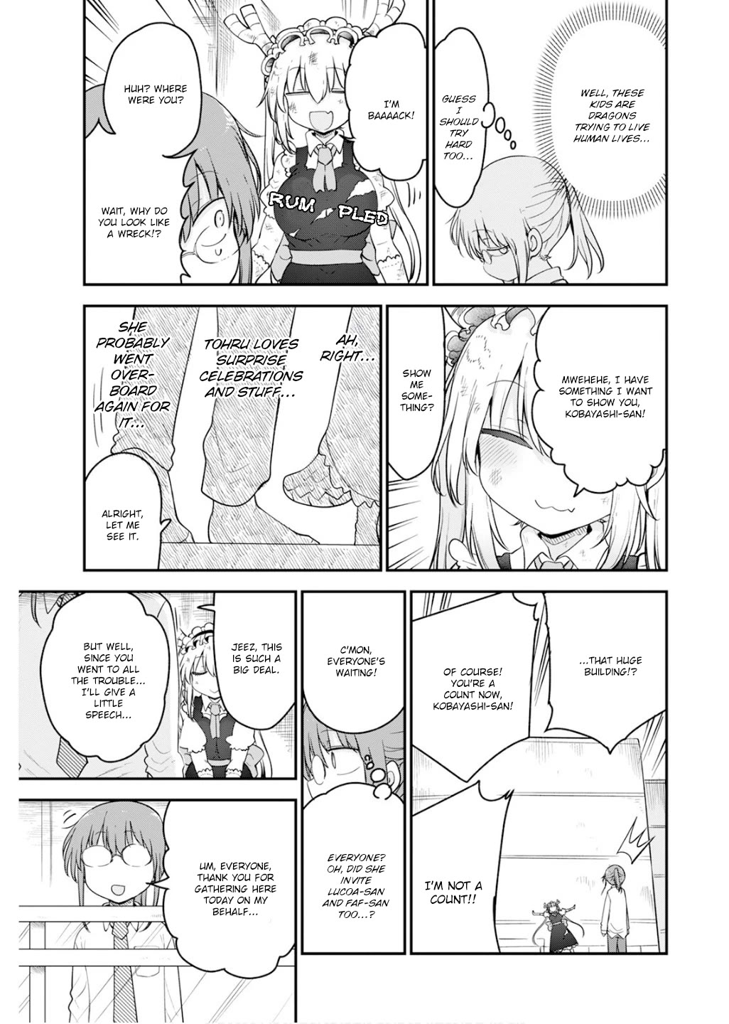 Miss Kobayashi's Dragon Maid: Ilulu Doesn't Understand Love chapter 162 page 13
