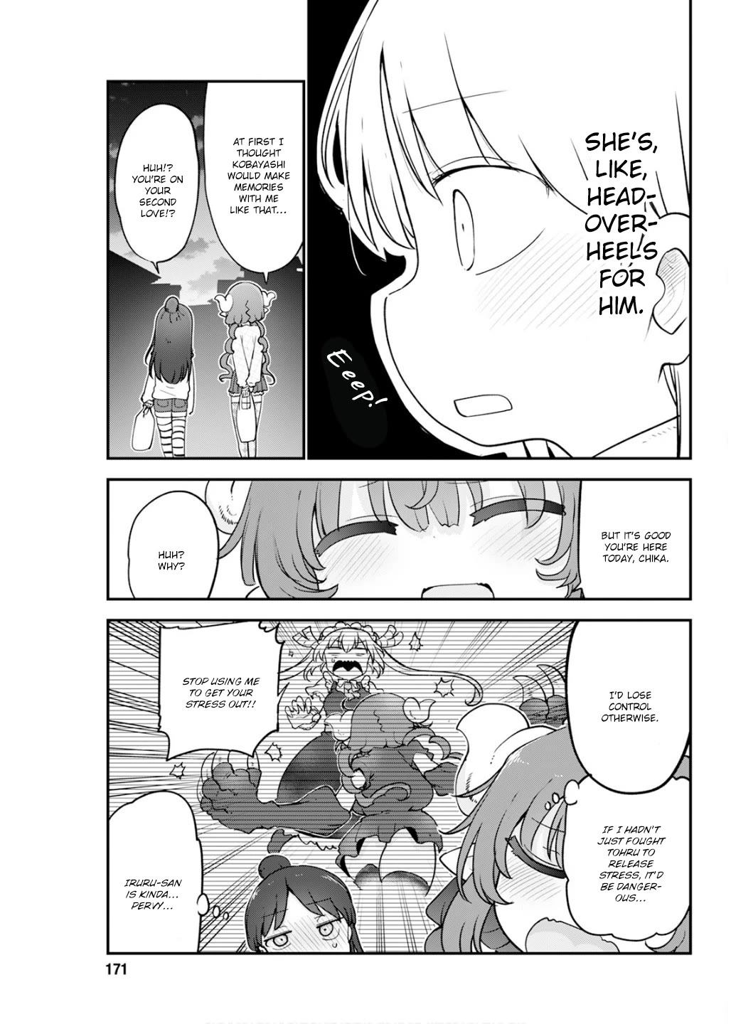 Miss Kobayashi's Dragon Maid: Ilulu Doesn't Understand Love chapter 172 page 13