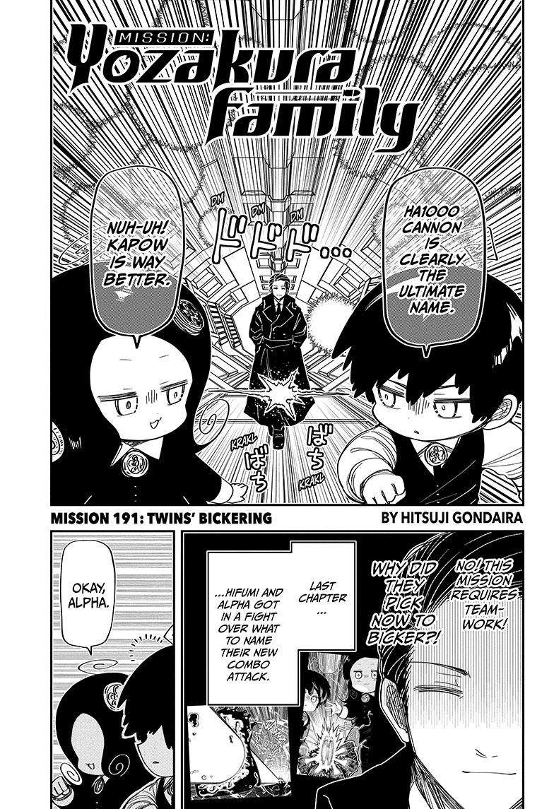 Mission: Yozakura Family chapter 191 page 1