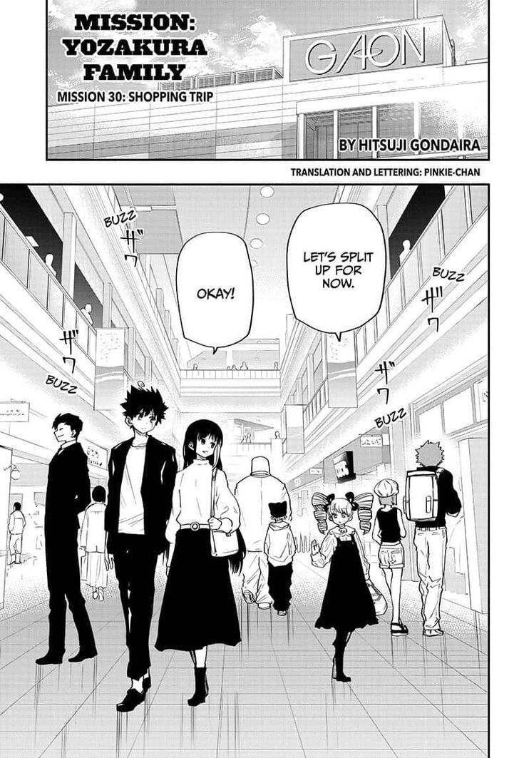 Mission: Yozakura Family chapter 30 page 1