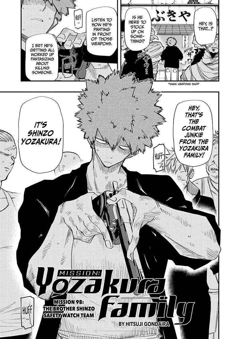 Mission: Yozakura Family chapter 98 page 1