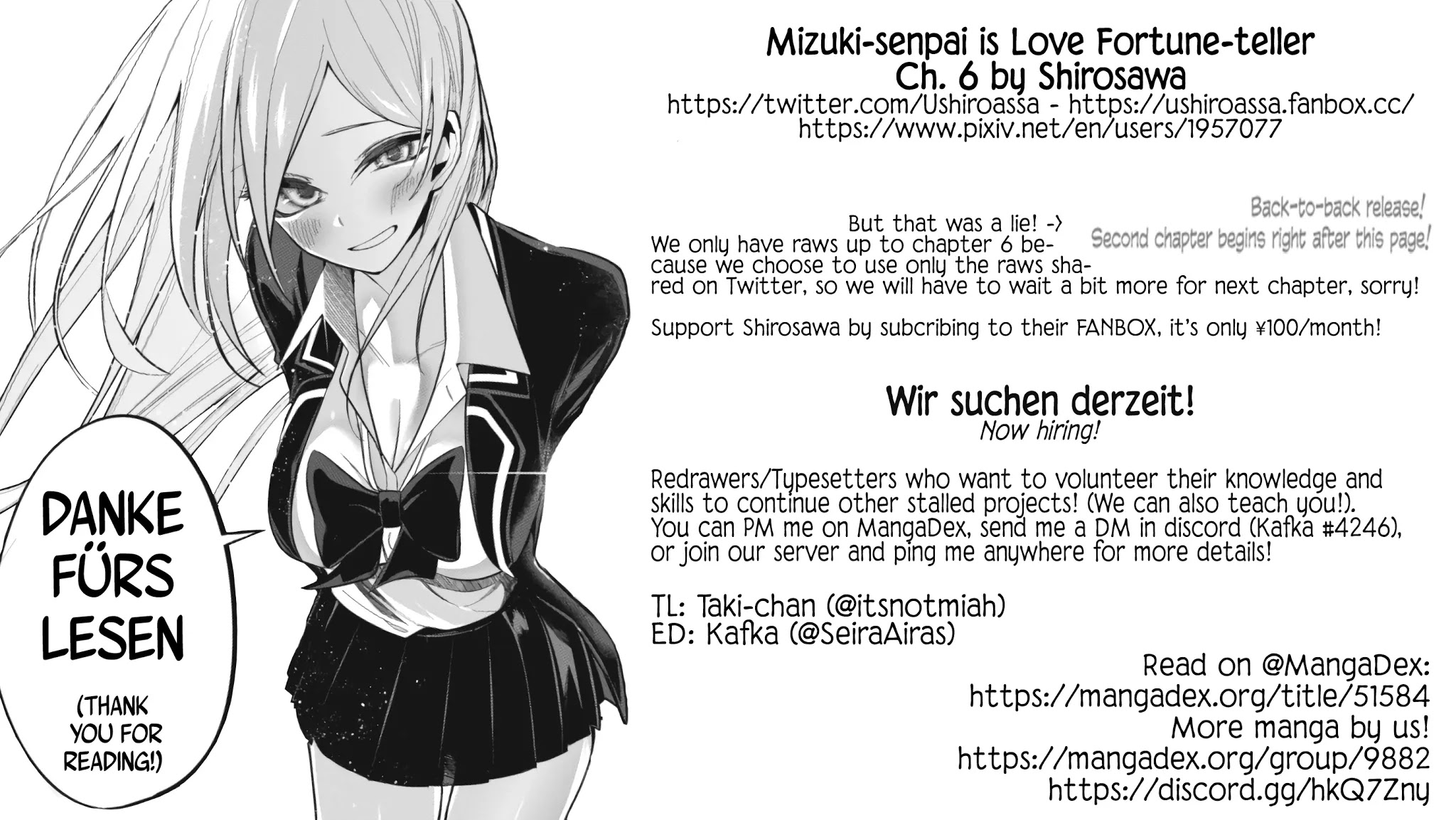 Mizuki-senpai no Koi Uranai chapter 6 page 16