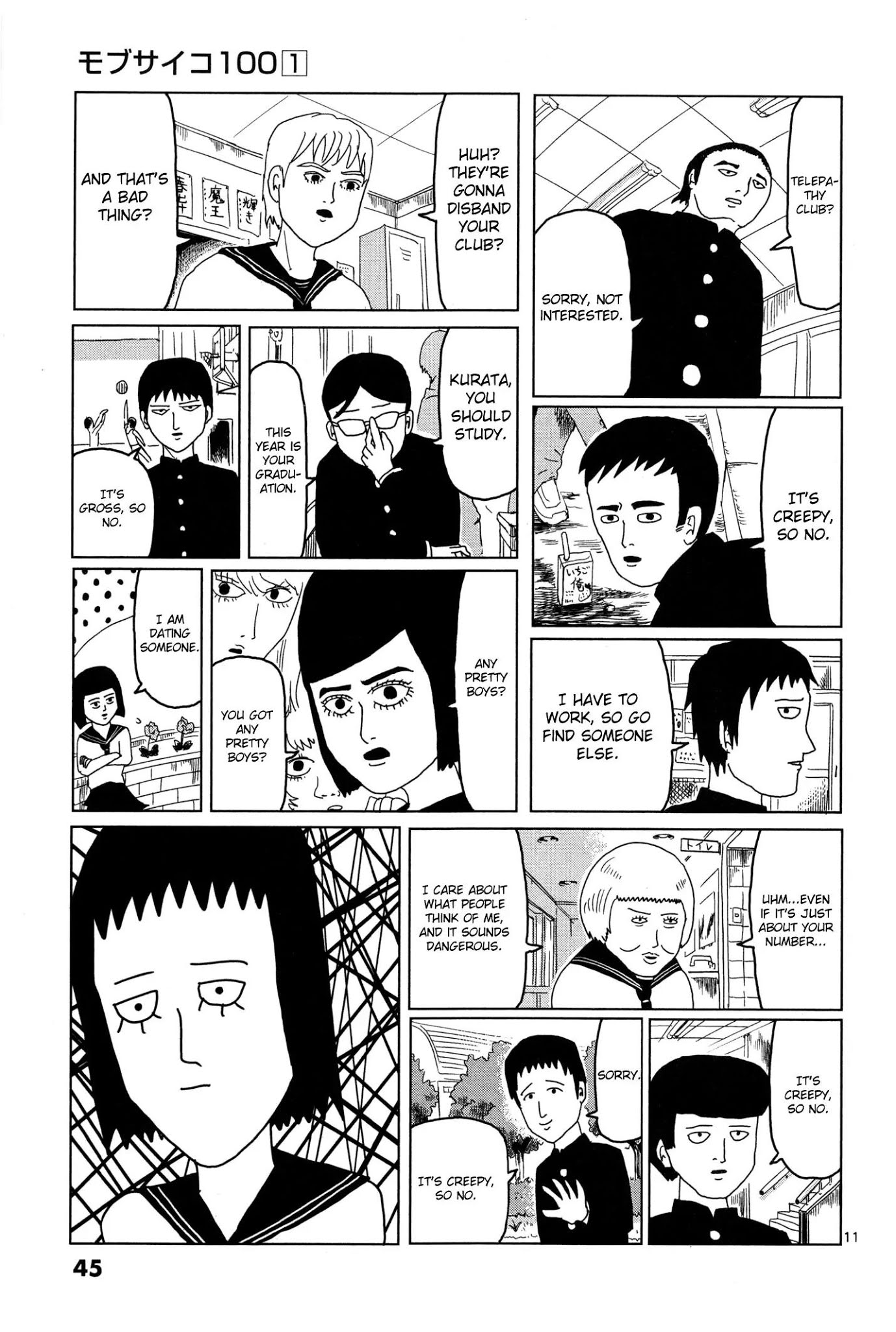 Mob Psycho 100 chapter 3 page 11