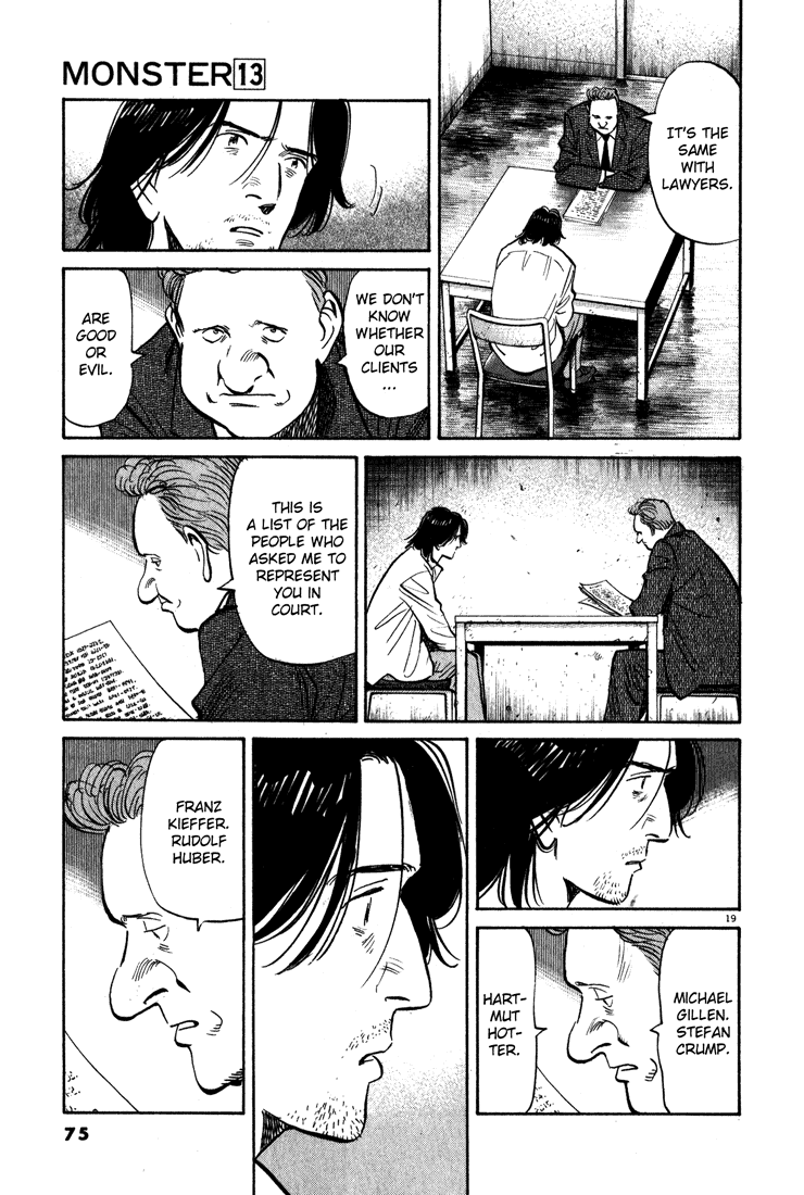 Monster chapter 107 page 19