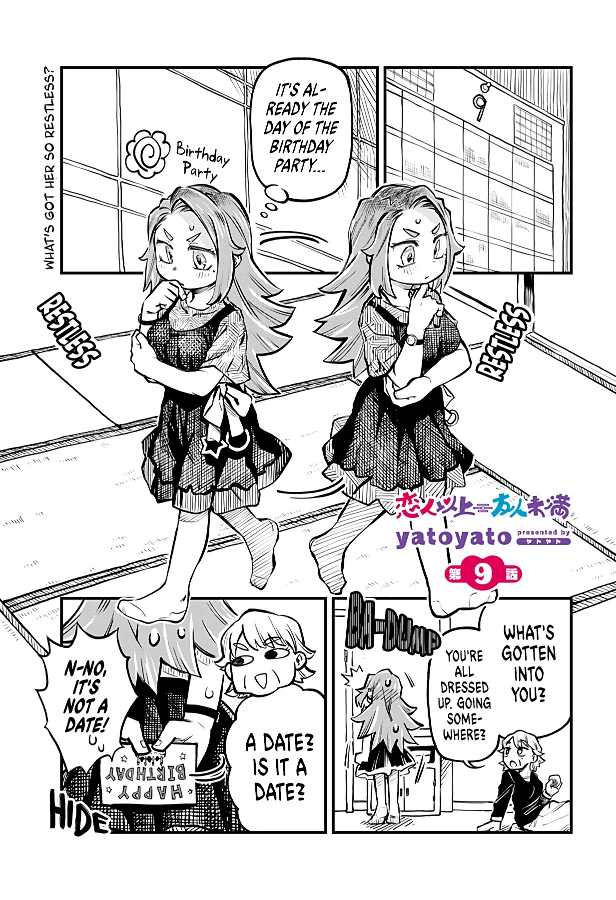 More Than Lovers, Less Than Friends chapter 9 page 1