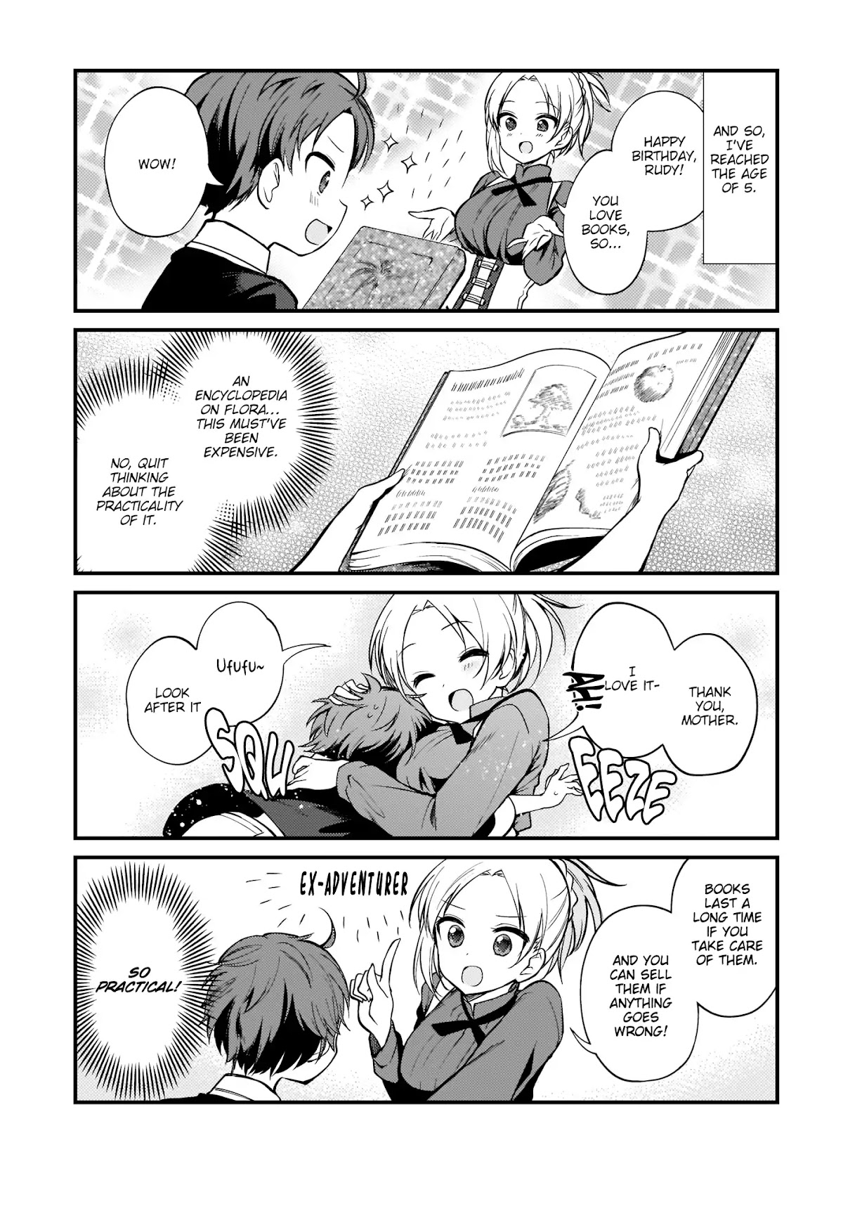 Mushoku Tensei: Even If It's a 4-Koma, I'll Get Serious chapter 1 page 15