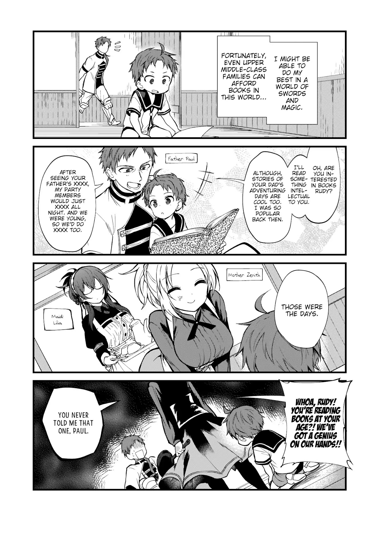 Mushoku Tensei: Even If It's a 4-Koma, I'll Get Serious chapter 1 page 3