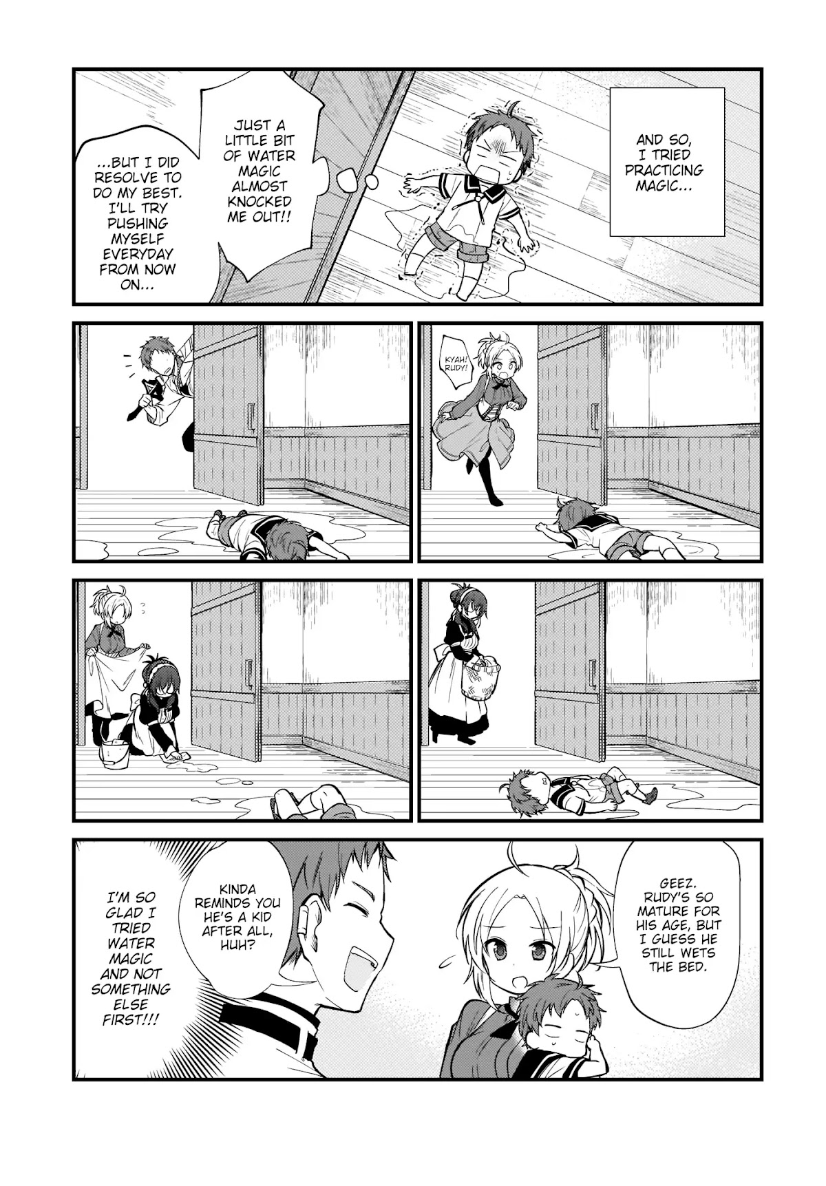 Mushoku Tensei: Even If It's a 4-Koma, I'll Get Serious chapter 1 page 5