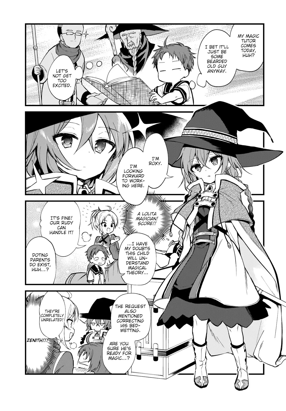 Mushoku Tensei: Even If It's a 4-Koma, I'll Get Serious chapter 1 page 7