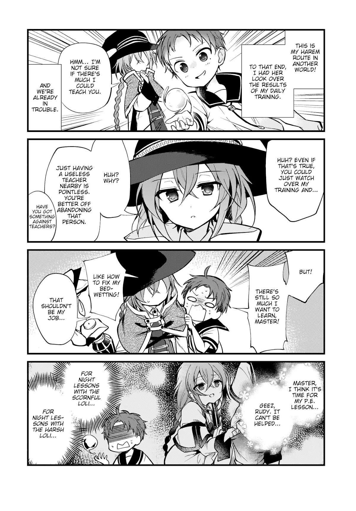 Mushoku Tensei: Even If It's a 4-Koma, I'll Get Serious chapter 1 page 8