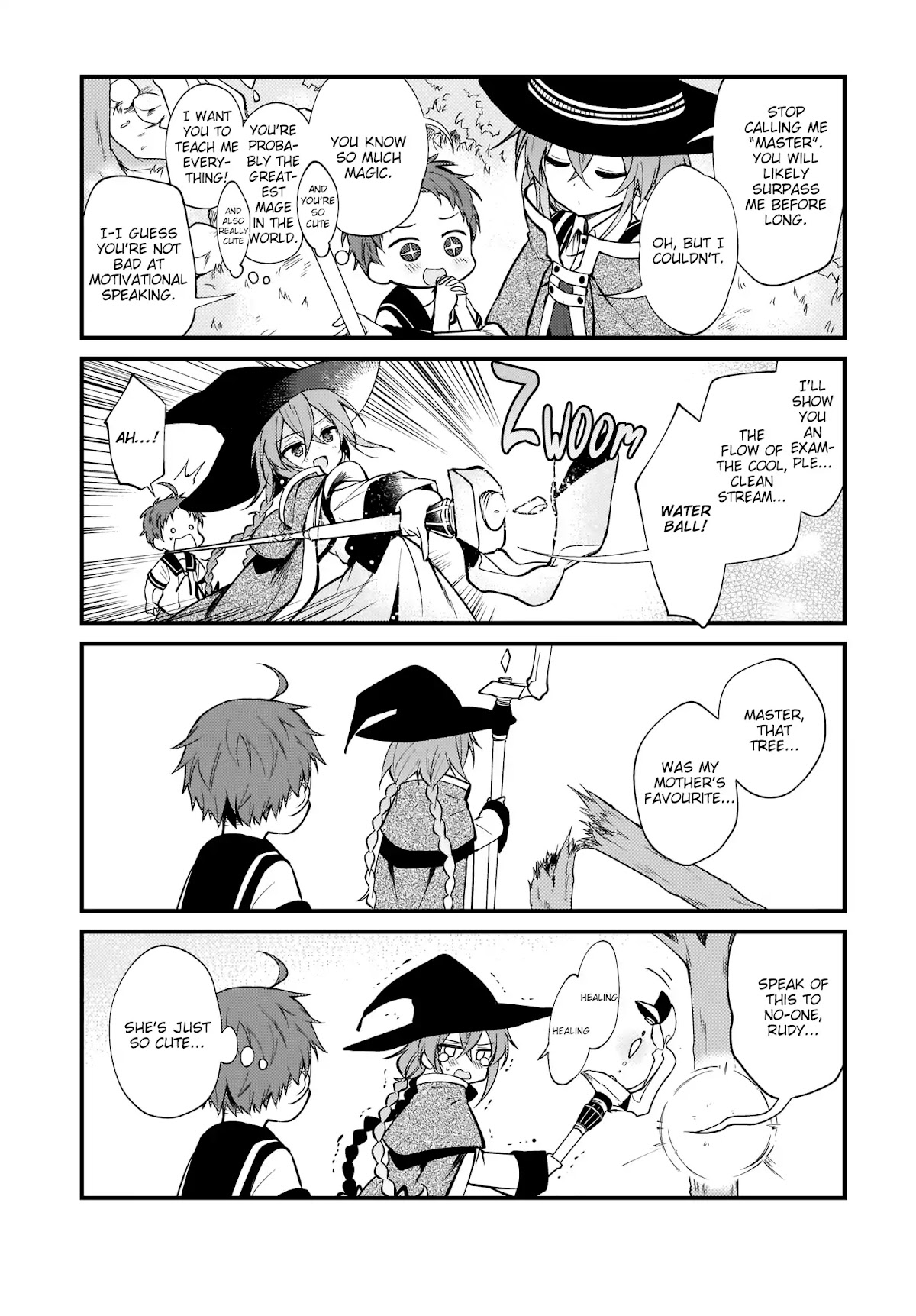 Mushoku Tensei: Even If It's a 4-Koma, I'll Get Serious chapter 1 page 9