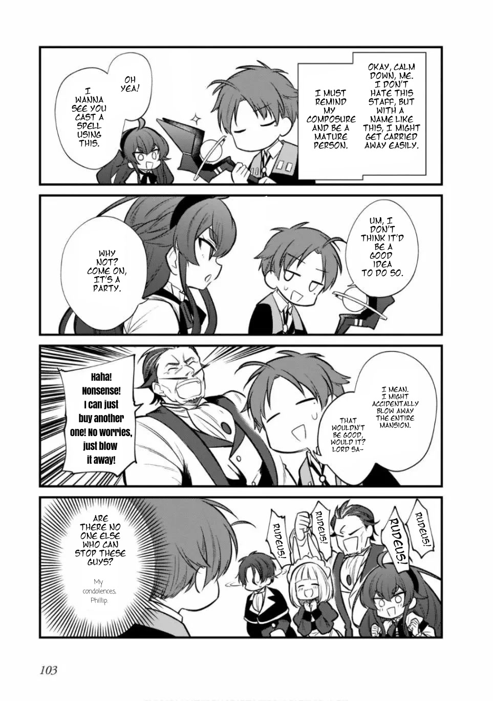 Mushoku Tensei: Even If It's a 4-Koma, I'll Get Serious chapter 13 page 11