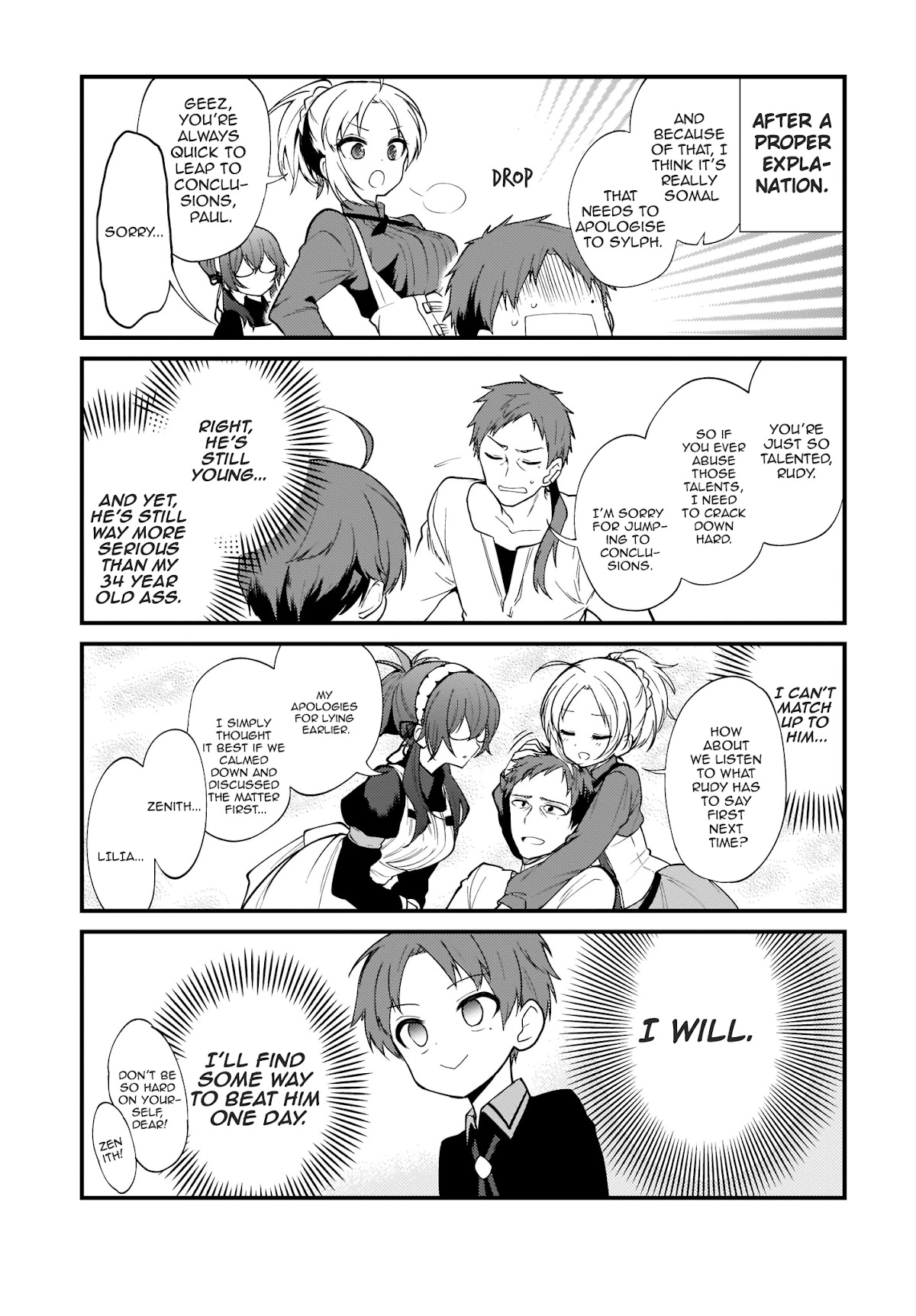 Mushoku Tensei: Even If It's a 4-Koma, I'll Get Serious chapter 3 page 11