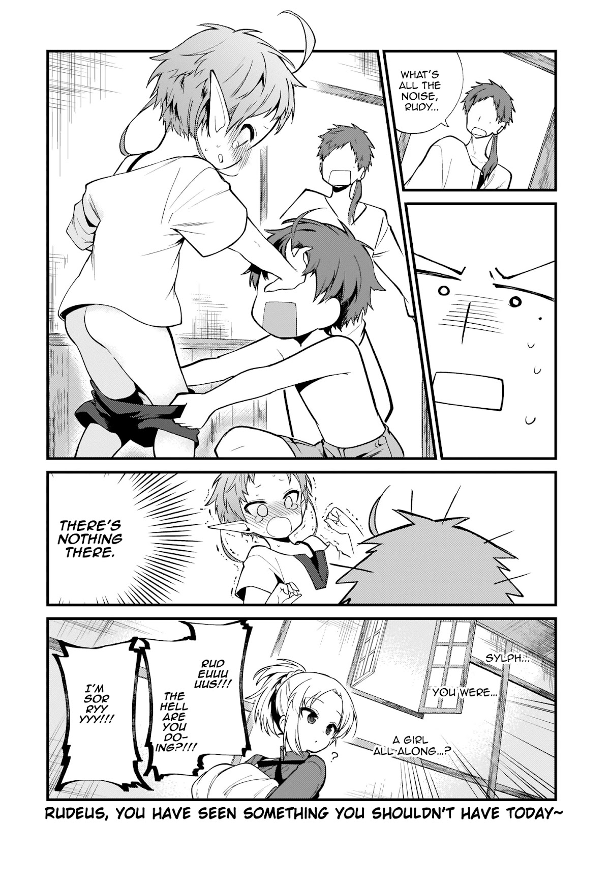 Mushoku Tensei: Even If It's a 4-Koma, I'll Get Serious chapter 3 page 16