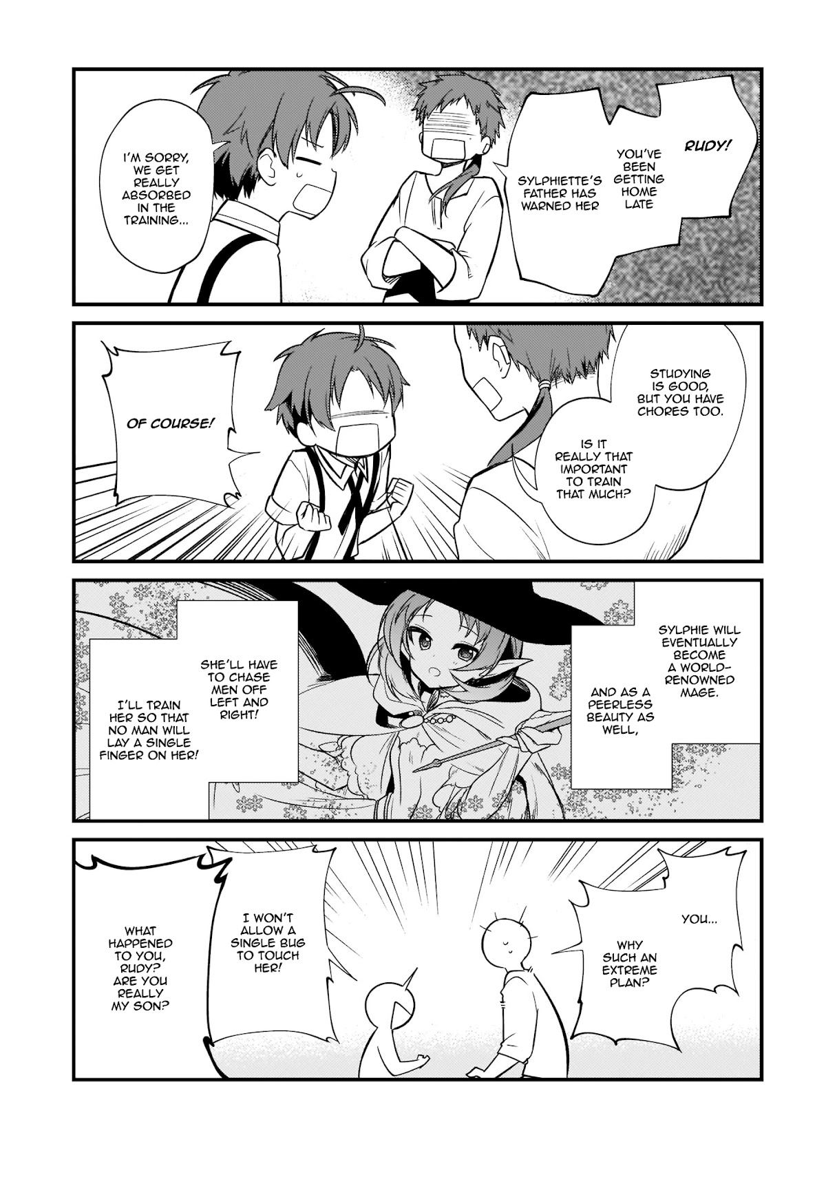 Mushoku Tensei: Even If It's a 4-Koma, I'll Get Serious chapter 4 page 11