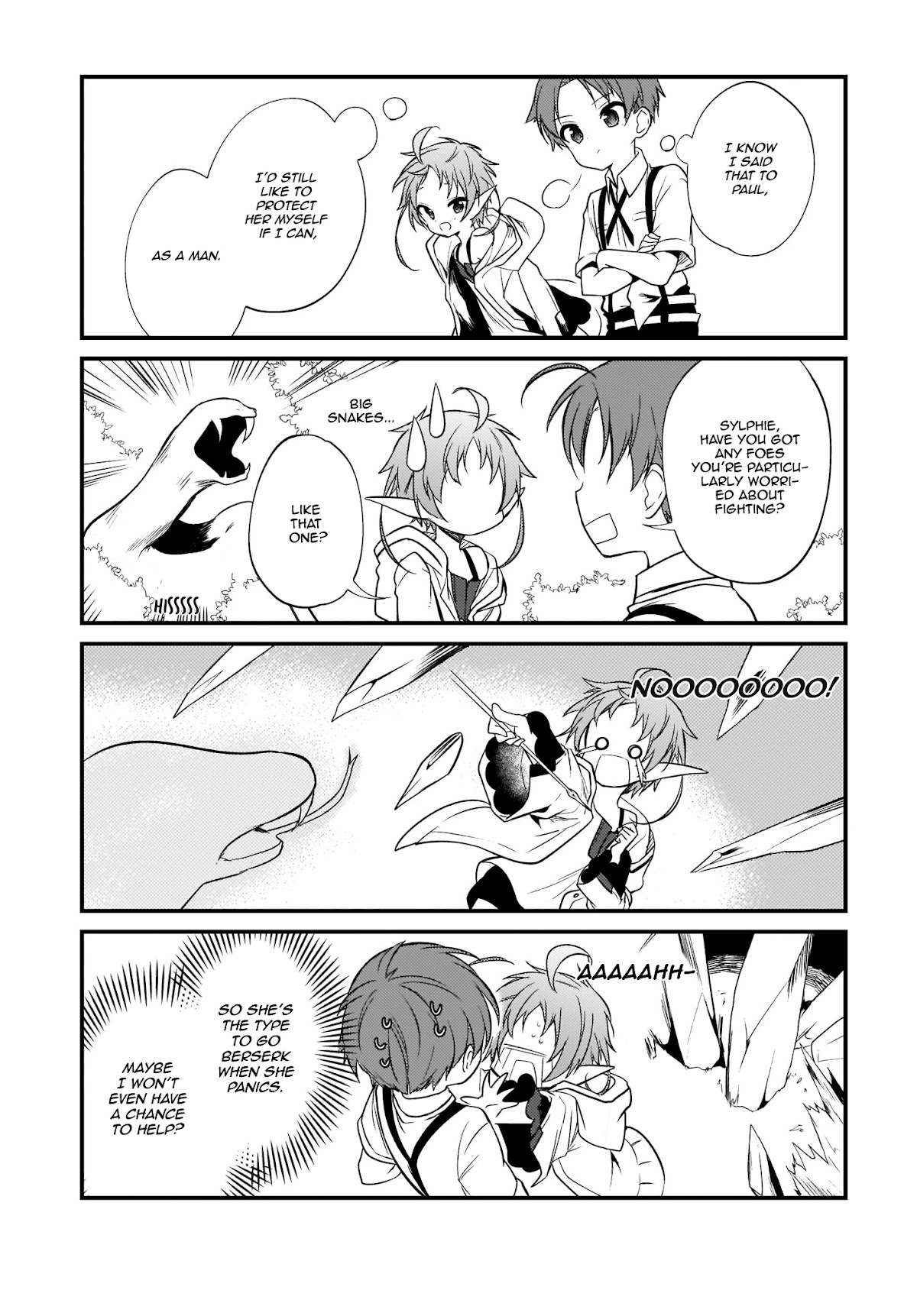 Mushoku Tensei: Even If It's a 4-Koma, I'll Get Serious chapter 4 page 13