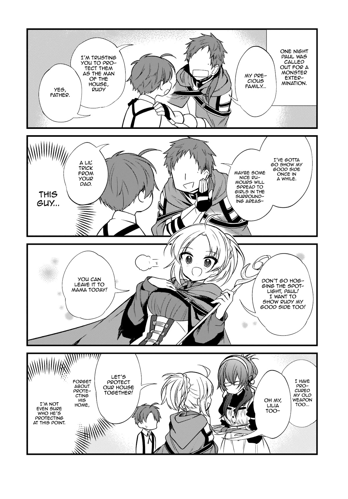Mushoku Tensei: Even If It's a 4-Koma, I'll Get Serious chapter 4 page 14