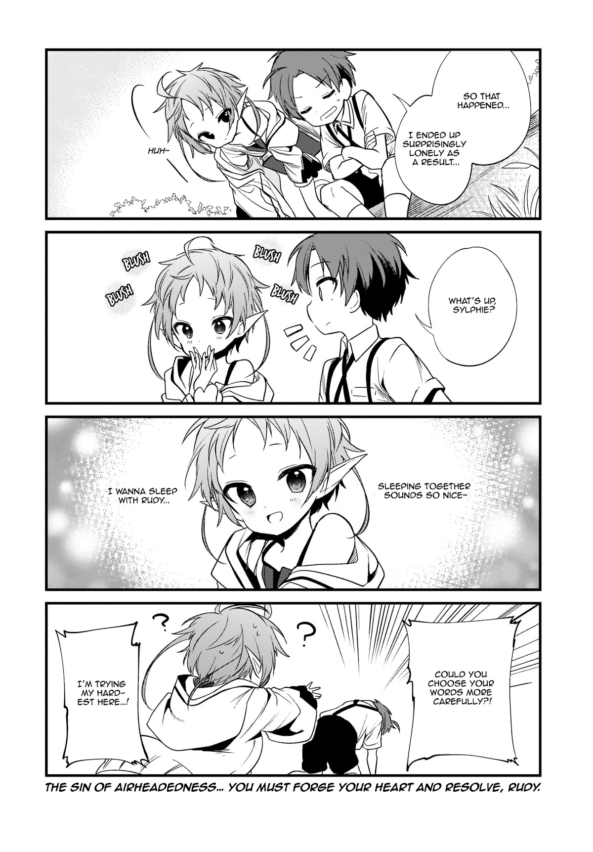 Mushoku Tensei: Even If It's a 4-Koma, I'll Get Serious chapter 4 page 18