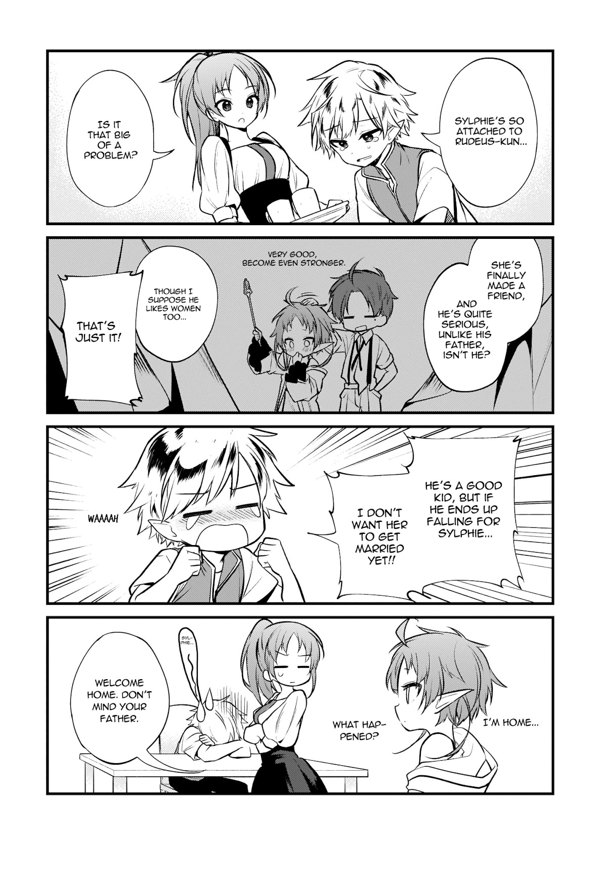 Mushoku Tensei: Even If It's a 4-Koma, I'll Get Serious chapter 5 page 15