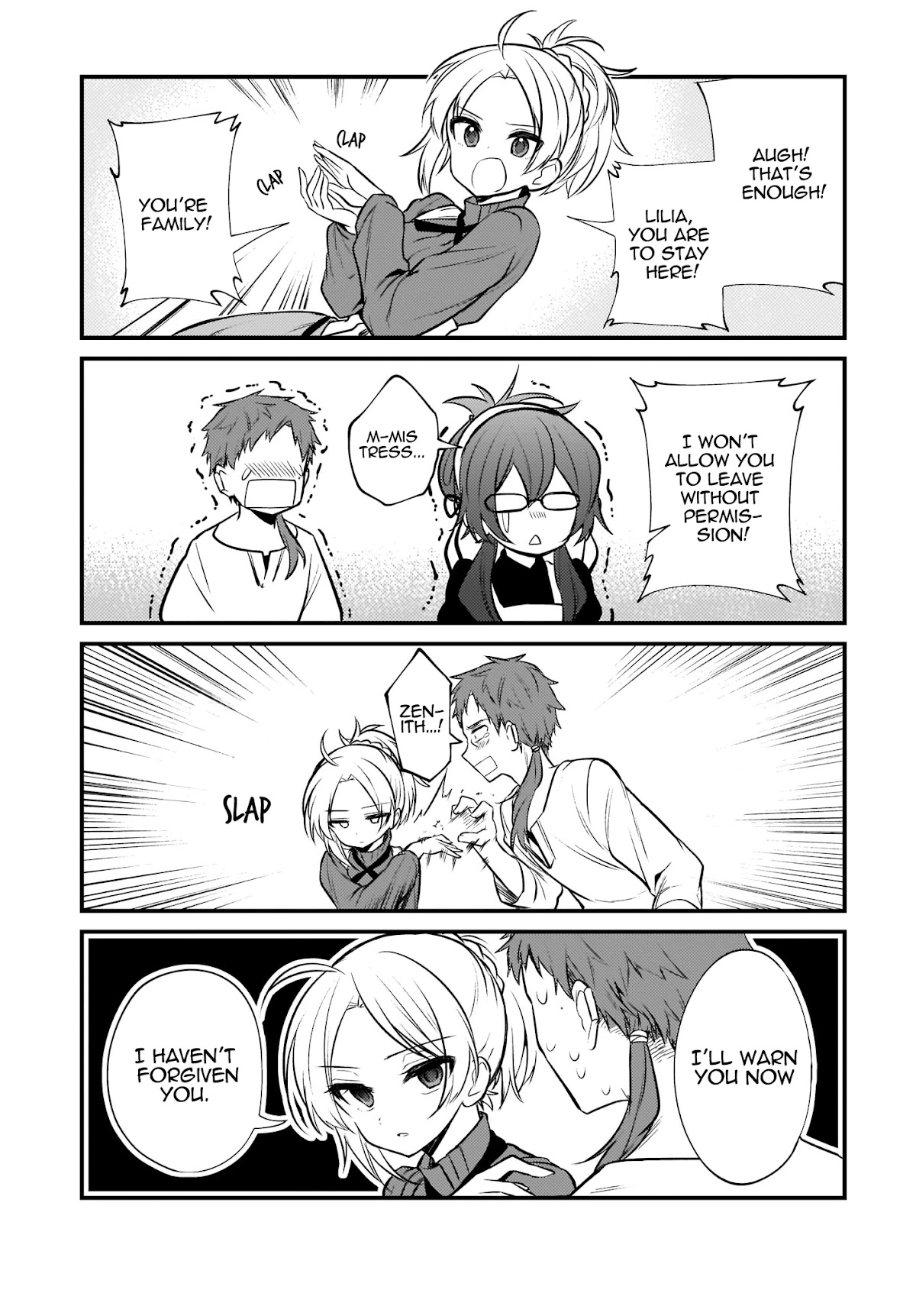 Mushoku Tensei: Even If It's a 4-Koma, I'll Get Serious chapter 5 page 8