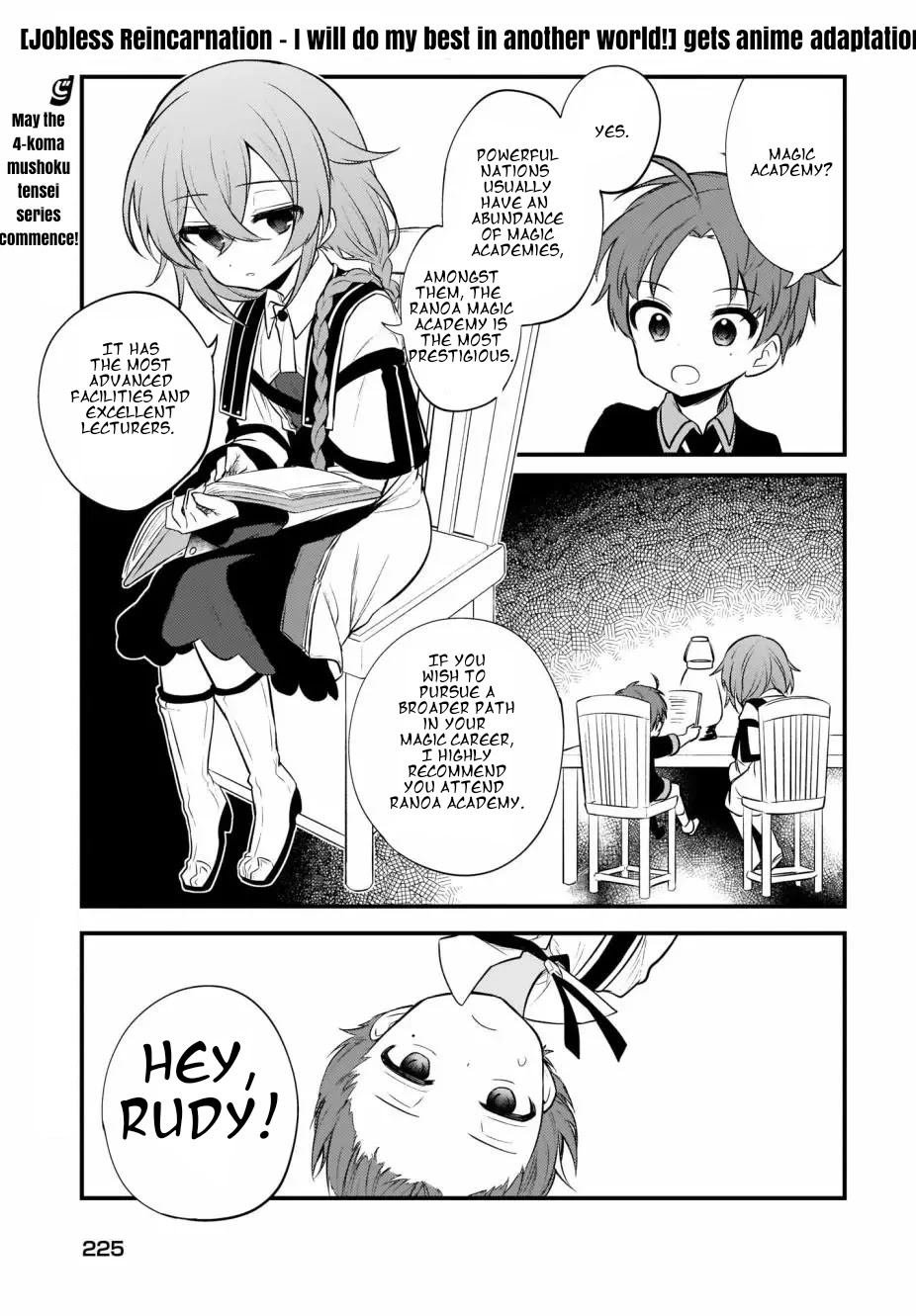 Mushoku Tensei: Even If It's a 4-Koma, I'll Get Serious chapter 6 page 1