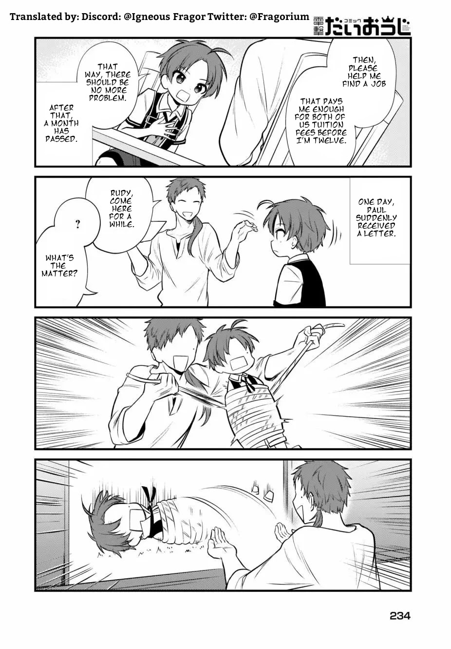 Mushoku Tensei: Even If It's a 4-Koma, I'll Get Serious chapter 6 page 10
