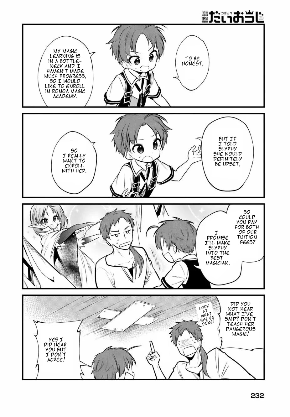 Mushoku Tensei: Even If It's a 4-Koma, I'll Get Serious chapter 6 page 8