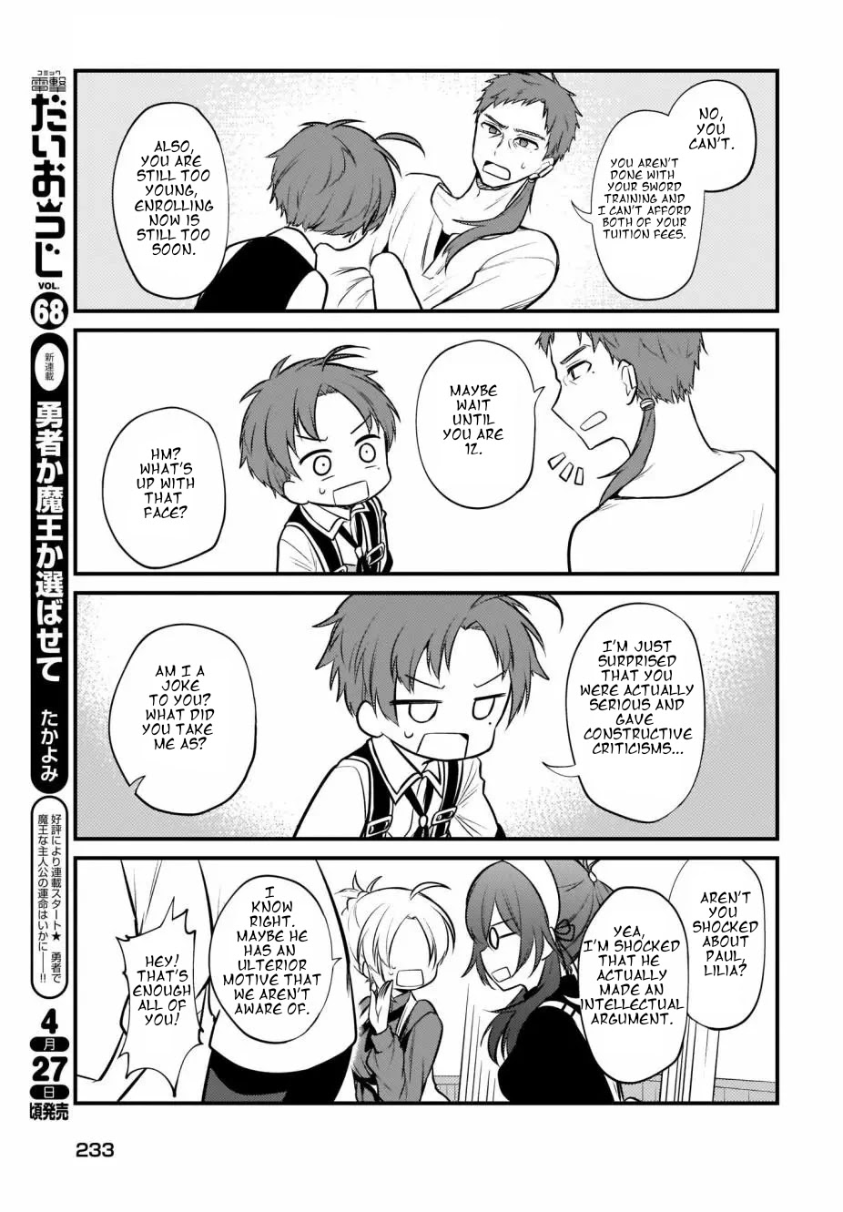 Mushoku Tensei: Even If It's a 4-Koma, I'll Get Serious chapter 6 page 9