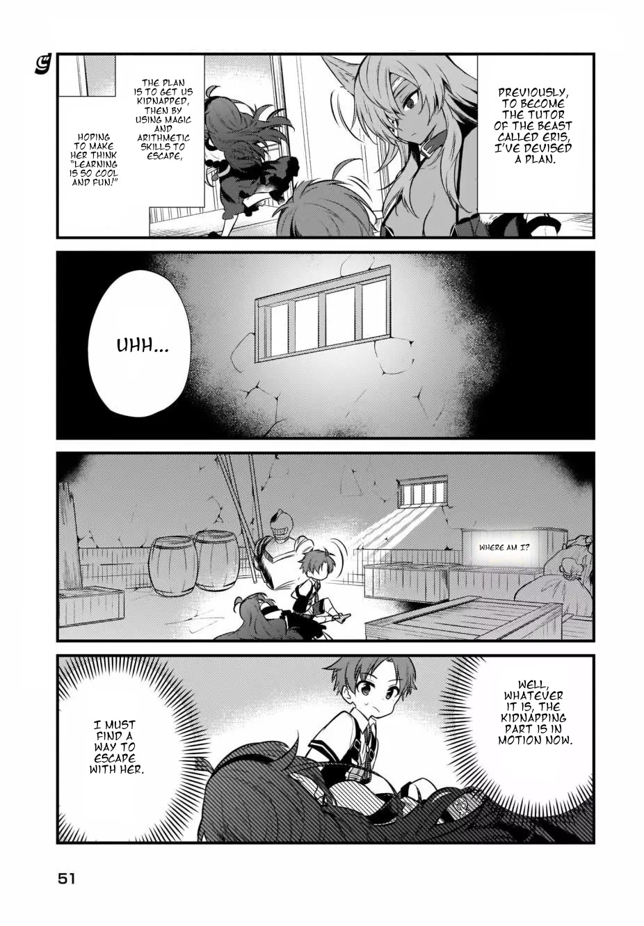 Mushoku Tensei: Even If It's a 4-Koma, I'll Get Serious chapter 8 page 1