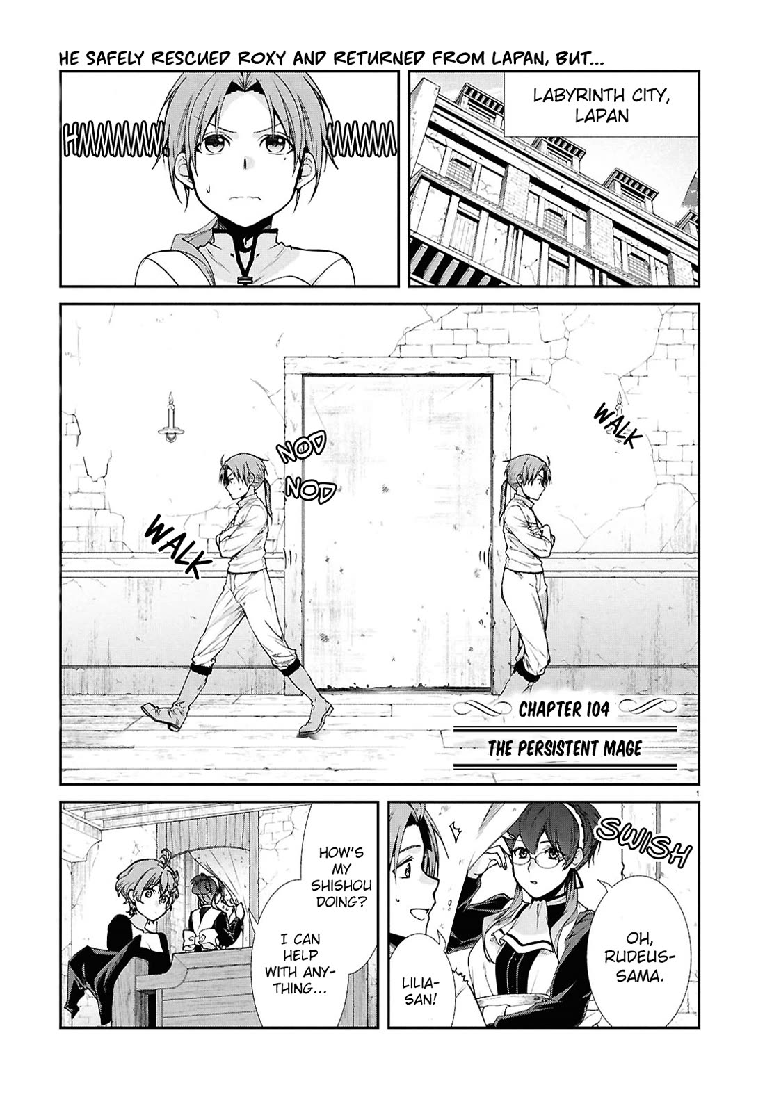 Mushoku Tensei ~Isekai Ittara Honki Dasu~ chapter 104 page 1