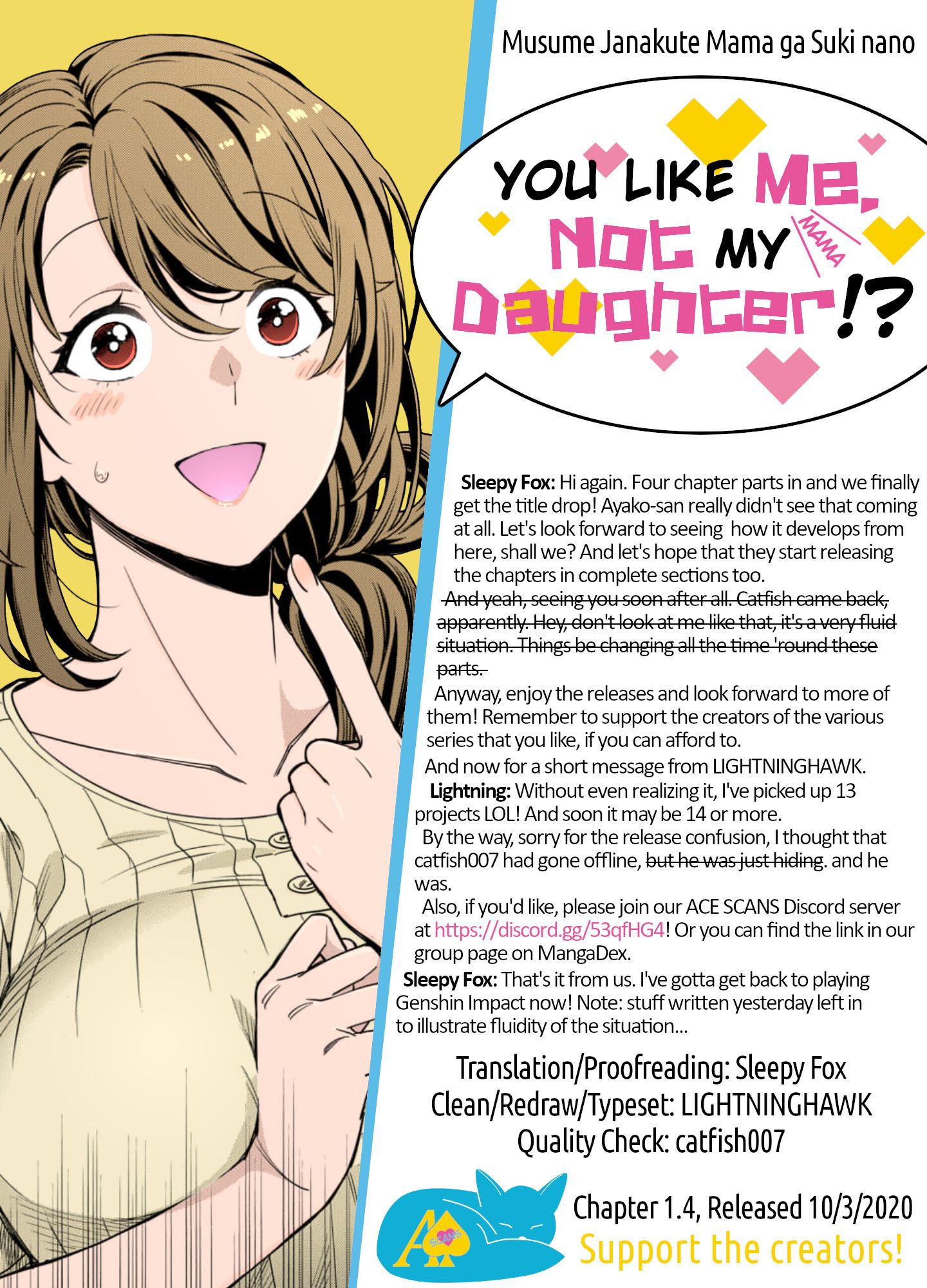 Musume Janakute, Watashi (Mama) ga Suki Nano?! chapter 1.4 page 9