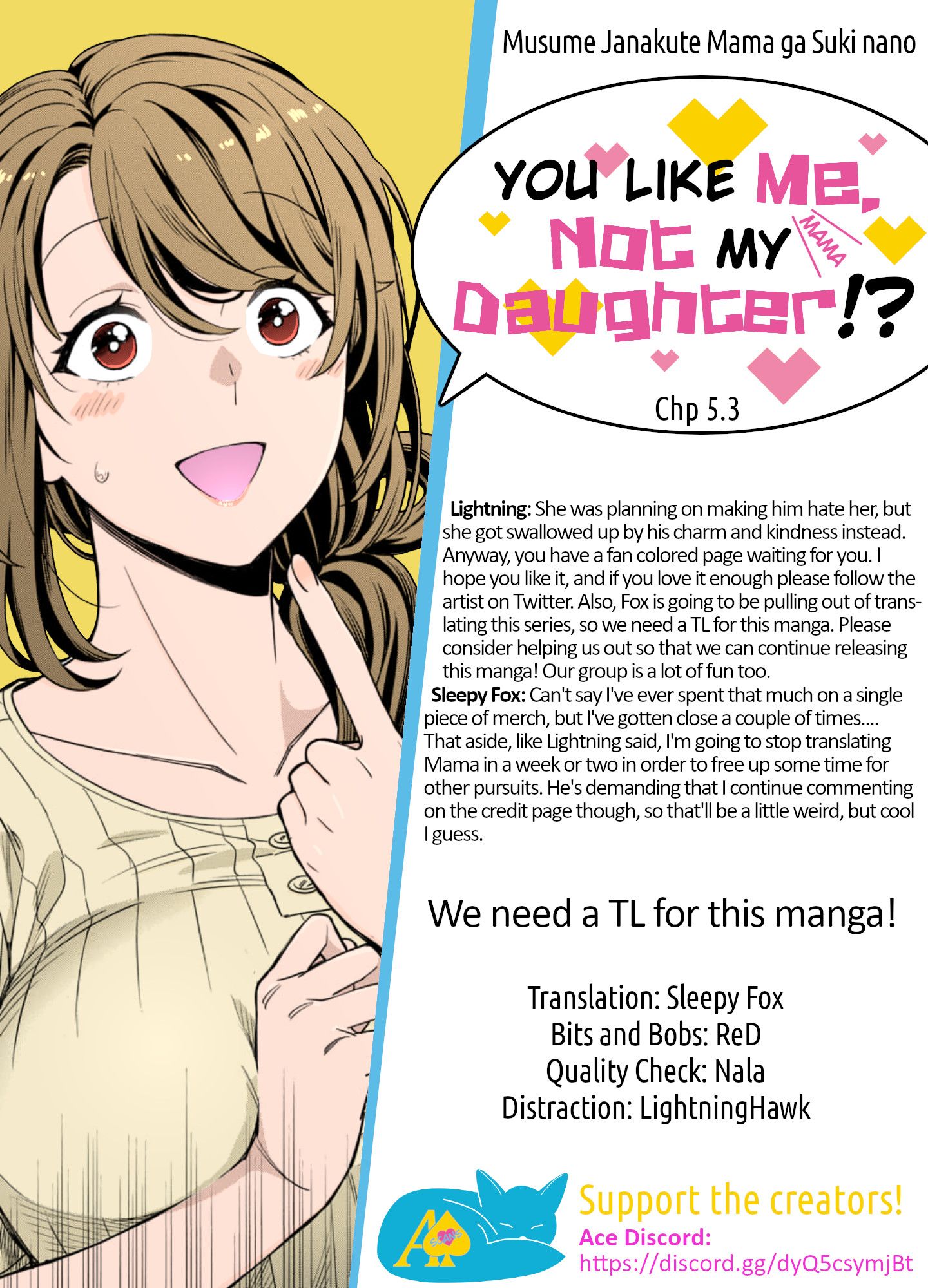 Musume Janakute, Watashi (Mama) ga Suki Nano?! chapter 5.3 page 9