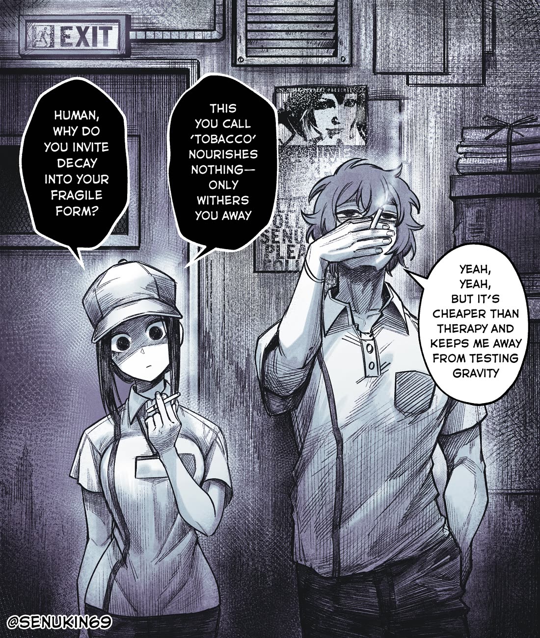 My Co-worker Is an Eldritch X! chapter 2 page 1