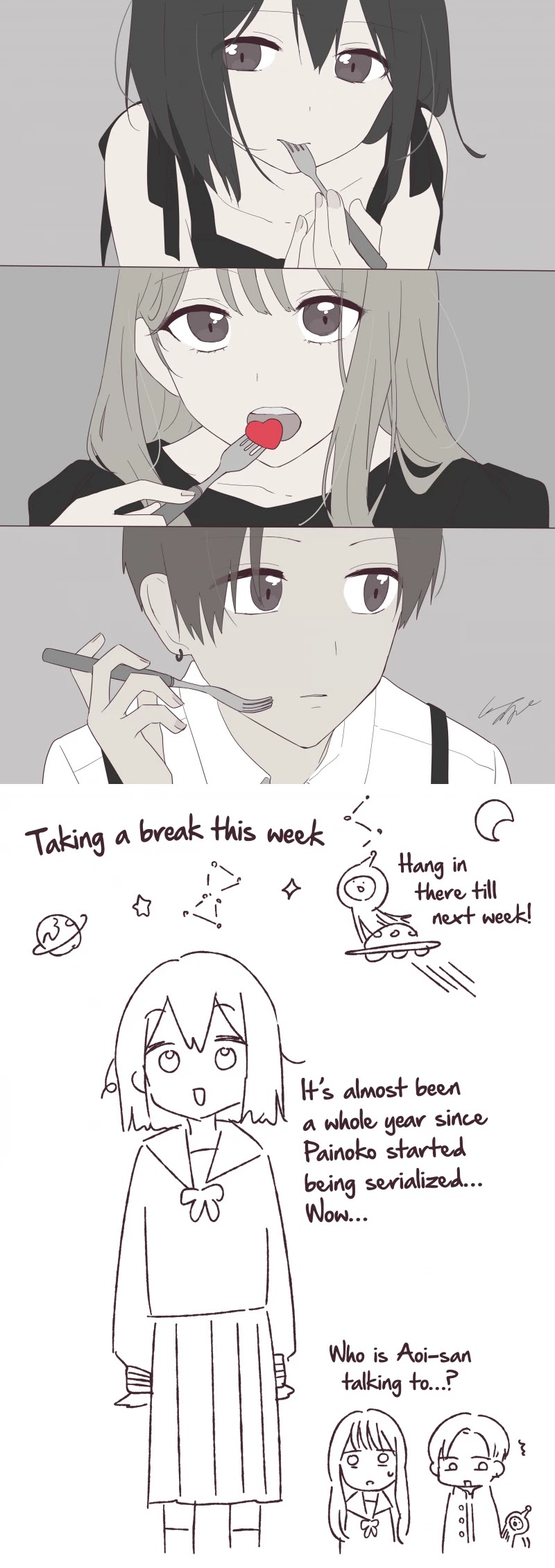 My Crossdressing Senpai chapter 49.5 page 1