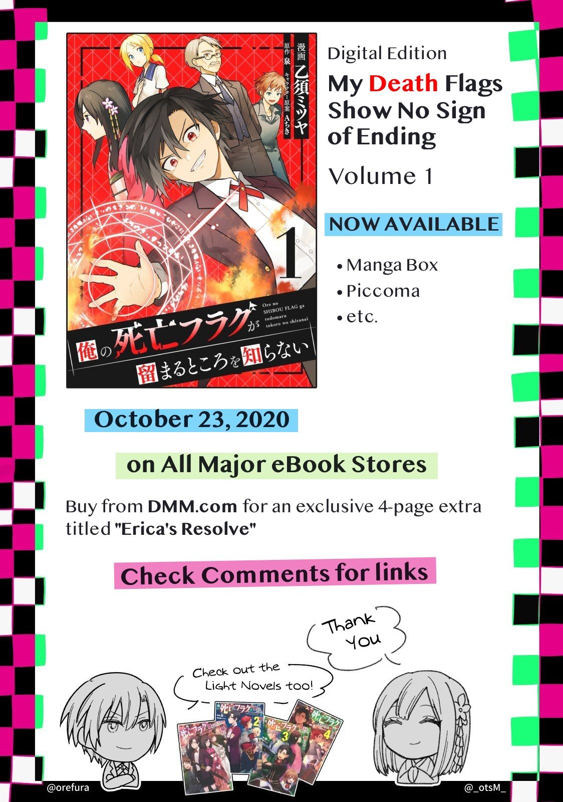 My Death Flags Show No Sign of Ending chapter 7.1 page 1