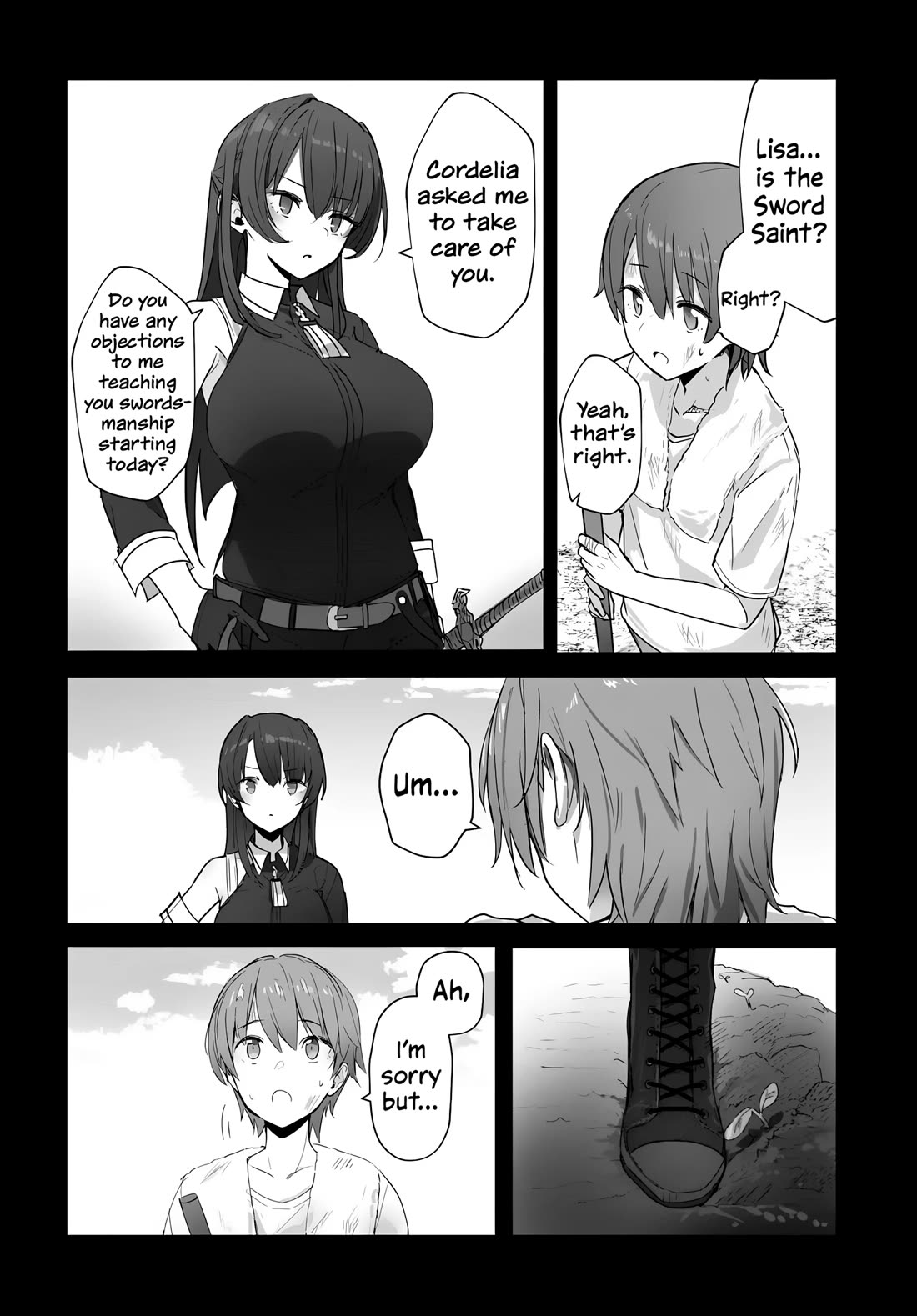 My Female Sword Master, Whom I Live With, Is So Cute That I'm Happy Every Day chapter 1 page 19