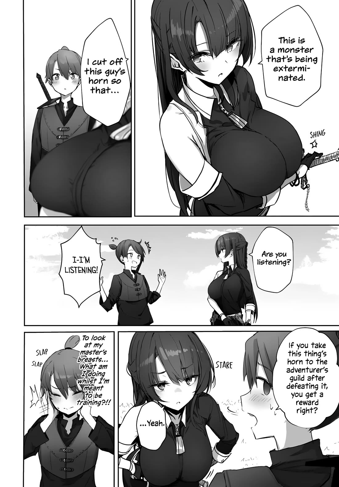 My Female Sword Master, Whom I Live With, Is So Cute That I'm Happy Every Day chapter 1 page 9