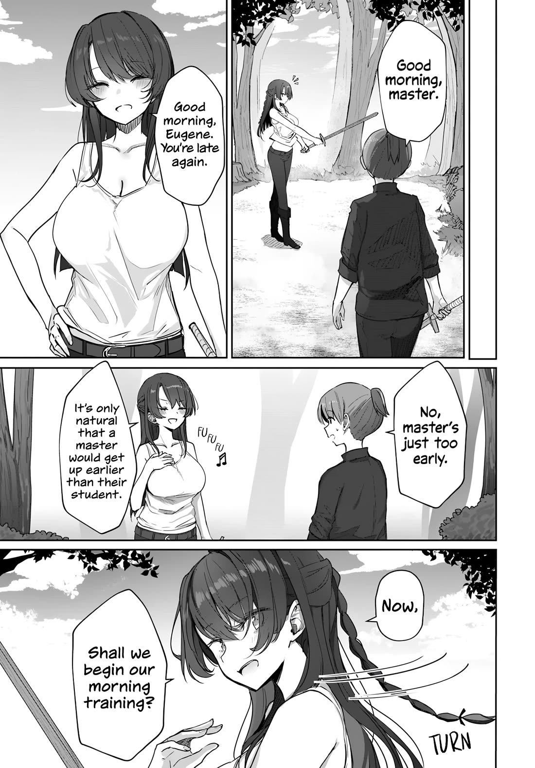My Female Sword Master, Whom I Live With, Is So Cute That I'm Happy Every Day chapter 2 page 4