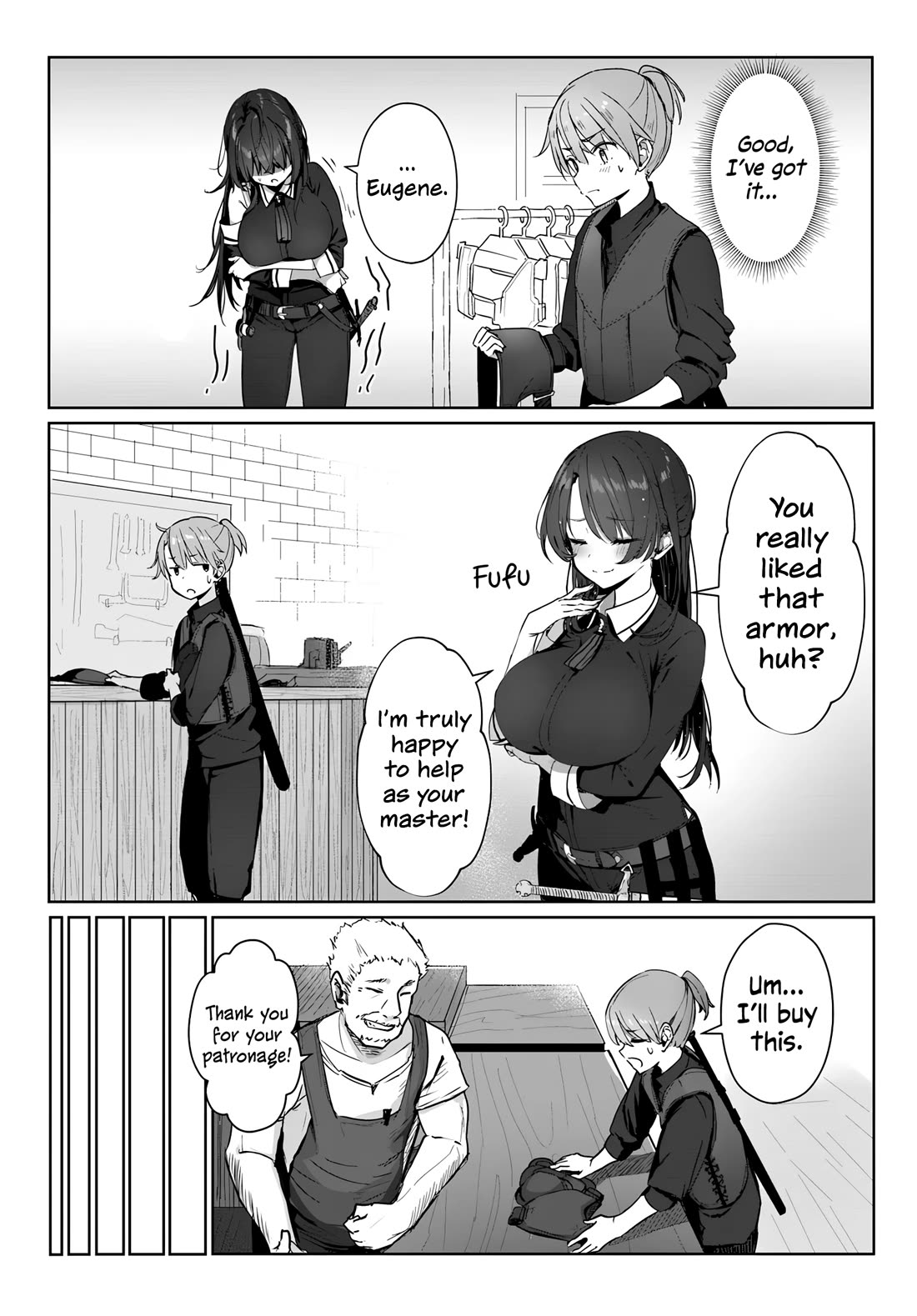 My Female Sword Master, Whom I Live With, Is So Cute That I'm Happy Every Day chapter 3 page 12