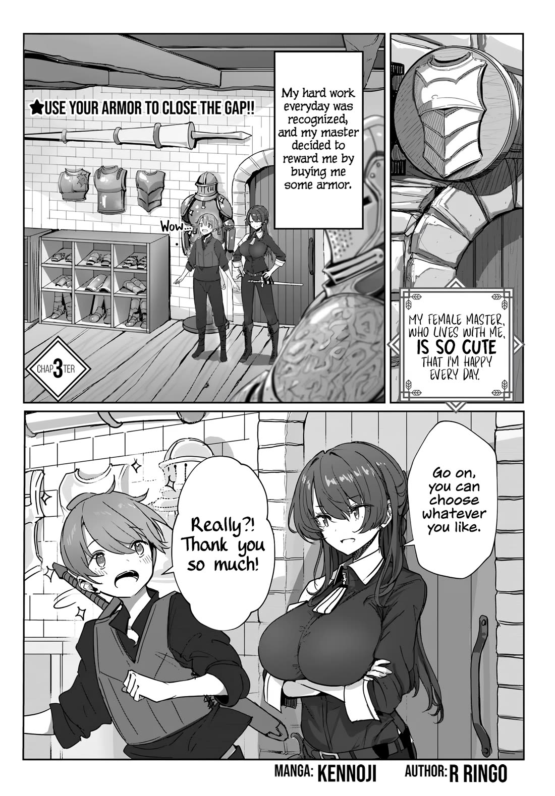 My Female Sword Master, Whom I Live With, Is So Cute That I'm Happy Every Day chapter 3 page 2